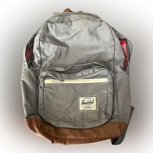 Herschel Grey & Brown Back Pack